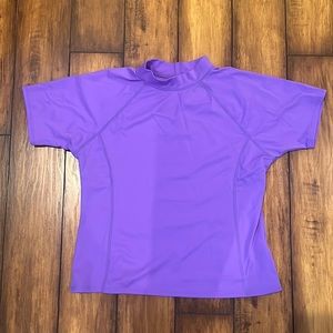 Girls Purple Swim Shirt Lands End size XL 16+